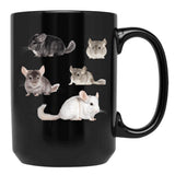 Chinchilla Sticker Pack Black Coffee Mug, Gift Coffee Mug - Black