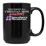 Christian Mom Against Ddr Black Coffee Mug, Gift Coffee Mug - Black