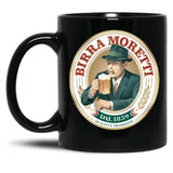 Classy Birra Moretti Logo Essential Black Coffee Mug, Gift Coffee Mug