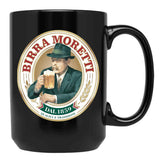 Classy Birra Moretti Logo Essential Black Coffee Mug, Gift Coffee Mug - Black