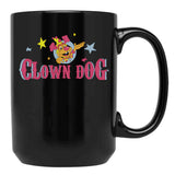 Clown Dog Black Coffee Mug, Gift Coffee Mug - Black