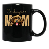 Cockapoo Mom Dog Mom Shirt Gift Idea For Cockapoo Owner Slim Fit T-Shirt Black Coffee Mug, Gift Coffee Mug - Black