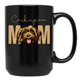 Cockapoo Mom Dog Mom Shirt Gift Idea For Cockapoo Owner Slim Fit T-Shirt Black Coffee Mug, Gift Coffee Mug - Black