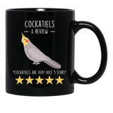 Cockatiel Review Black Coffee Mug, Gift Coffee Mug - Black