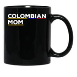 Colombian Mom Black Coffee Mug, Gift Coffee Mug - Black