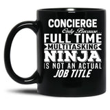 Concierge Black Coffee Mug, Gift Coffee Mug