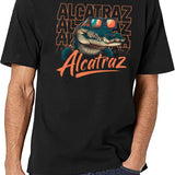 Cool Alligator Alcatraz Black T-Shirt