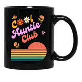 Cool Auntie Club Black Coffee Mug, Gift Coffee Mug - Black