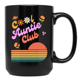 Cool Auntie Club Black Coffee Mug, Gift Coffee Mug - Black