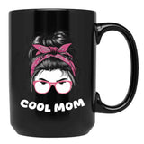 Cool Mom (4) Black Coffee Mug, Gift Coffee Mug - Black