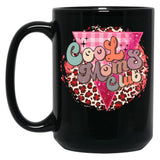 Cool Moms Club Cheetah Black Coffee Mug, Gift Coffee Mug