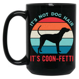 Coonhound Funny Black Coffee Mug, Gift Coffee Mug