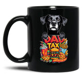 De Dad Tax Black Coffee Mug