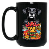 De Dad Tax Black Coffee Mug