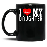 I Love My Girlfriend And Christmas Gift Girlfriend. Black Coffee Mug