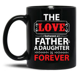 Happy Father'S Day Dad Black Coffee Mug