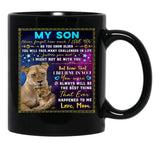 I Will Always Be Your Little Boy Your Son Black Coffee Mug - Black