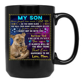 I Will Always Be Your Little Boy Your Son Black Coffee Mug - Black