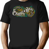 Counting House Christmas Carol Vintage T-Shirt for Men & Women, T-Shirts Graphic Tee - Black