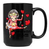 Crazy Momma'S Wonderland Collection Black Coffee Mug, Gift Coffee Mug - Black