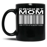 Cricket Mom Scan For Payment Black Coffee Mug, Gift Coffee Mug