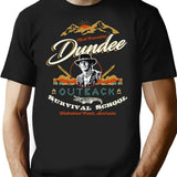 Crocodile Dundee Outback Survival School Premium Heavyweight Cotton T-Shirt - Black