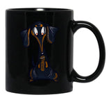Cute Black And Tan Dachshund Black Coffee Mug, Gift Coffee Mug - Black
