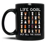 Cute Canine Puppy Dog Pets Pet All The Dogs Black Coffee Mug, Gift Coffee Mug