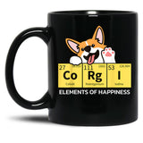 Cute Funny Corgi Lover Corgi Mom Corgi Dad Novelty T-Shirt Black Coffee Mug, Gift Coffee Mug