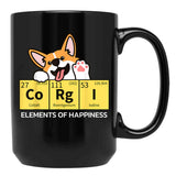 Cute Funny Corgi Lover Corgi Mom Corgi Dad Novelty T-Shirt Black Coffee Mug, Gift Coffee Mug - Black