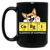 Cute Funny Corgi Lover Corgi Mom Corgi Dad Novelty T-Shirt Black Coffee Mug, Gift Coffee Mug