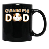Cute Guinea Pig Dad Black Coffee Mug, Gift Coffee Mug - Black