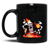 Cyber Security They Said It Would Be Fun Funny Cybersecurity Black Coffee Mug, Gift Coffee Mug