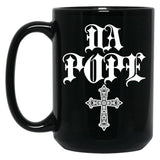 Da Pope Chicago Pope Leo Black Coffee Mug