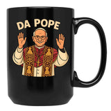 Da Pope Cute Quotes Black Coffee Mug - Black