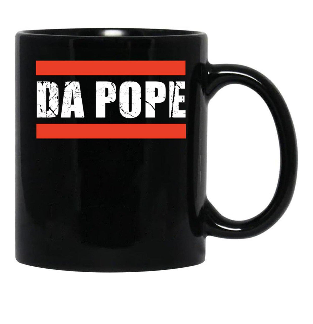 Da Pope From America Chicago Pope Leo Xiv Provost Black Coffee Mug - Black
