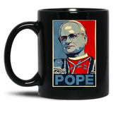 Da Pope Retro Art Pope Leo Xiv Black Coffee Mug
