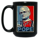 Da Pope Retro Art Pope Leo Xiv Black Coffee Mug