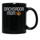 Dachsador Mom Black Coffee Mug, Gift Coffee Mug - Black