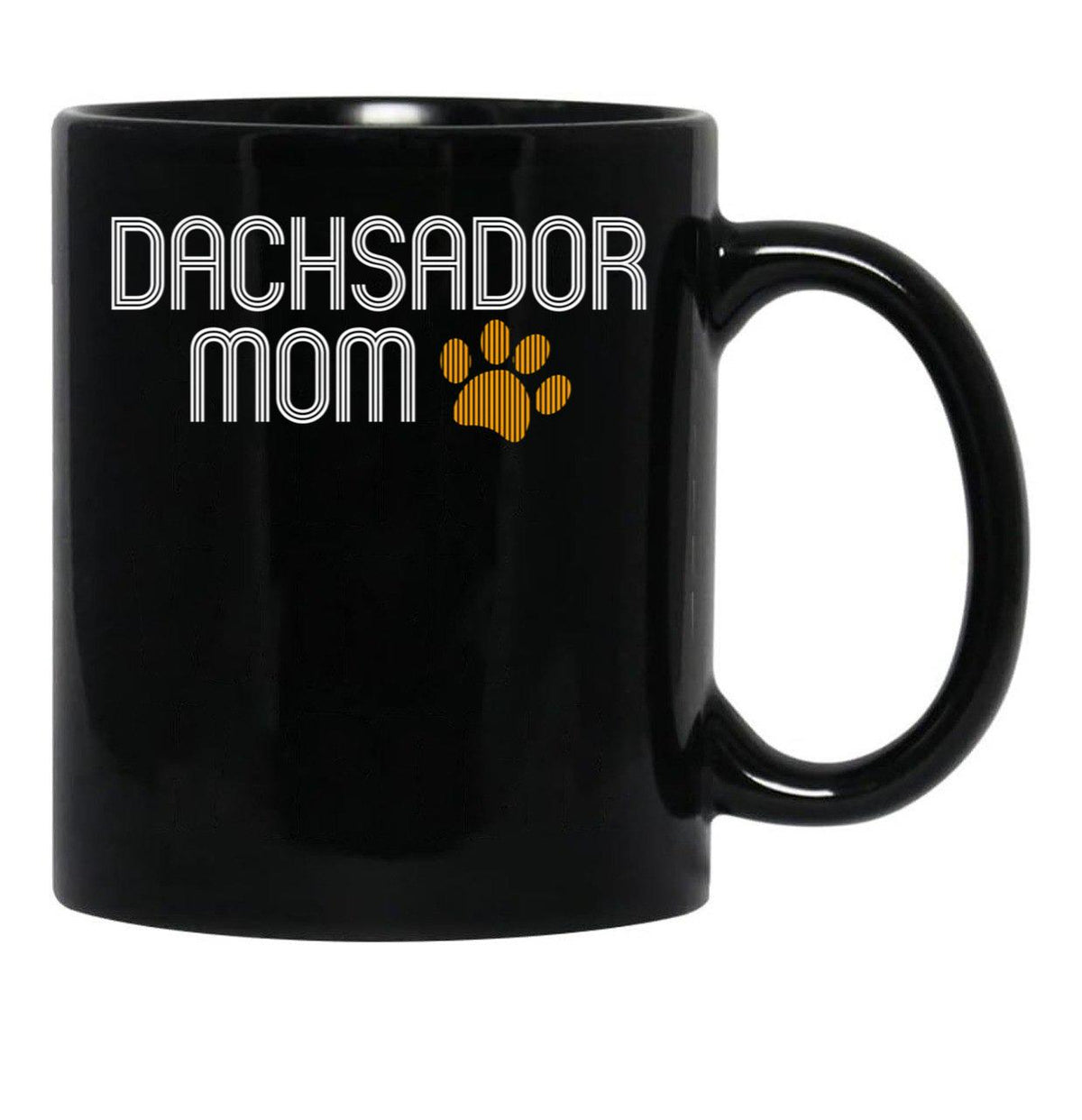 Dachsador Mom Black Coffee Mug, Gift Coffee Mug - Black