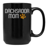 Dachsador Mom Black Coffee Mug, Gift Coffee Mug - Black