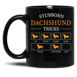 Dachshund Gift Shirt Black Coffee Mug, Gift Coffee Mug