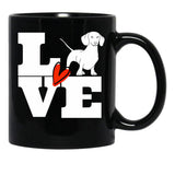 Dachshund Lover Black Coffee Mug, Gift Coffee Mug - Black