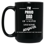 Dad Design Black Coffee Mug