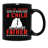 Dad Fathers Day Gift Black Coffee Mug - Black