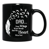 Dad Quotes Black Coffee Mug - Black