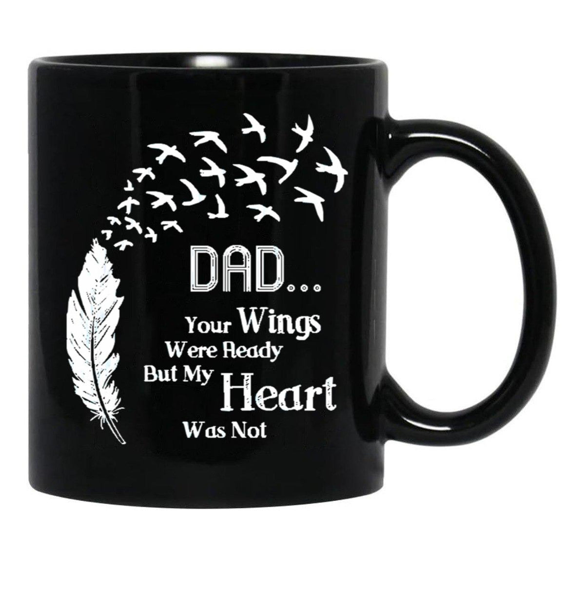 Dad Quotes Black Coffee Mug - Black