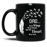Dad Quotes Black Coffee Mug