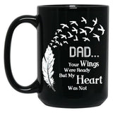 Dad Quotes Black Coffee Mug