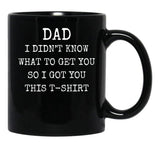 Dad Mug Black Coffee Mug - Black